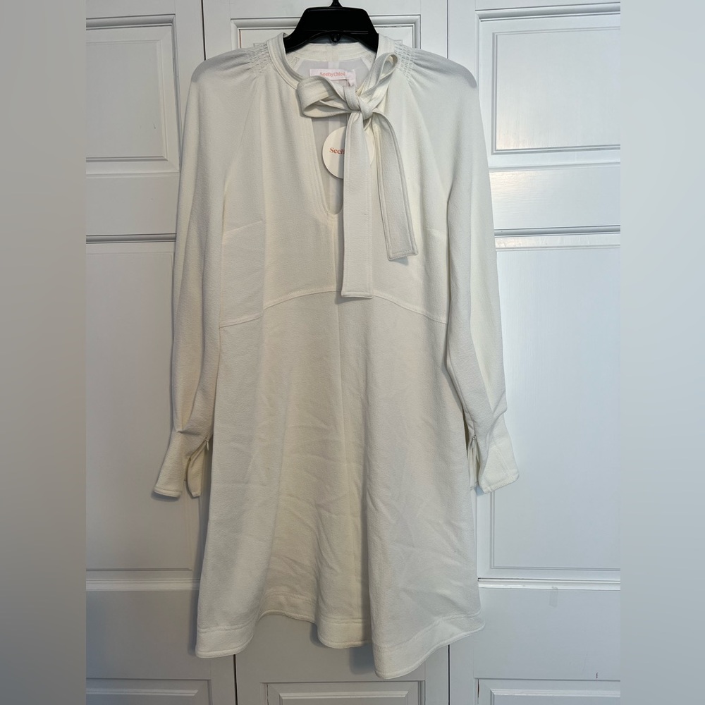 See by Chloe tie neck dress